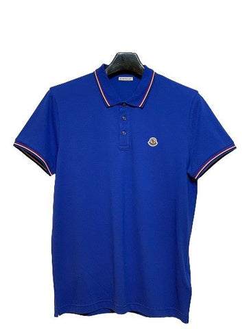 MONCLER ブルー 半袖 PK メンズ 5651424964 24564461