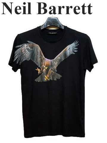 NEIL BARRETT Schwarzer Adler T-Shirt Herren 5598430144 24134823