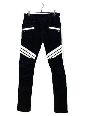 BALMAIN Schwarze Wildleder Jeans 5812161102 25874918