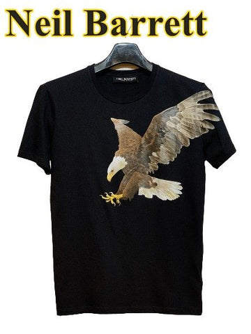 Neil Barrett Eagle Black Tee Women 5598405691 24134828