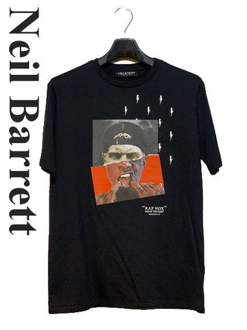 NEIL BARRETT ブラック RAF コラージュ Tシャツ レディース 5589200056 24041719