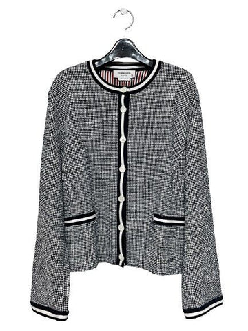 Thom Browne Navy Cardigan Jacket 31646724
