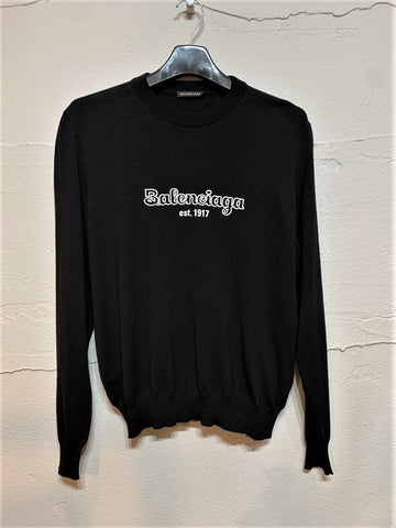 BALENCIAGA Schwarzes Logo Stricktop Damen 5372755324 17366280