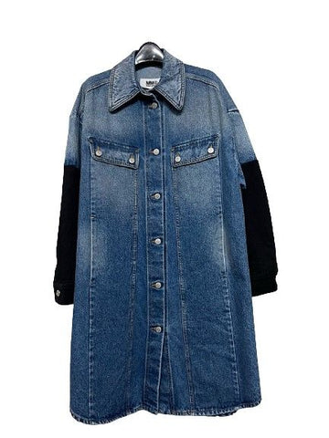 MAISON MARGIELA Langes Jeanshemd-Jackett 6555028463 30467874