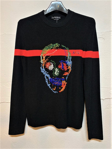 ALEXANDER MCQUEEN Black Skull Knit Herren 5367640607 16880959