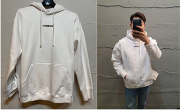VETEMENTS weiße Logo Kapuzenjacke 5326848904 16556872