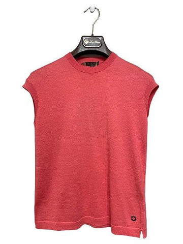 Loro Piana Women Red Orange Sleeveless Knit 29751587