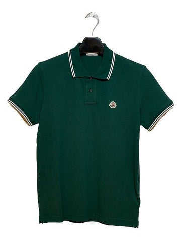 MONCLER Grüne Kurzarm-Polo Damen 5649621923 24549578
