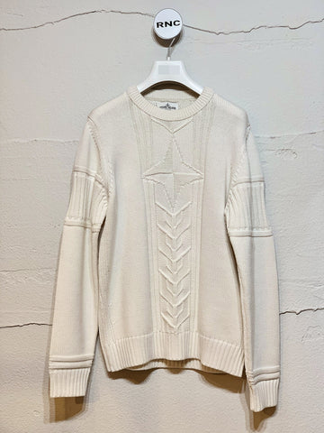 STONE ISLAND ホワイト ニット 5508461901 18977314