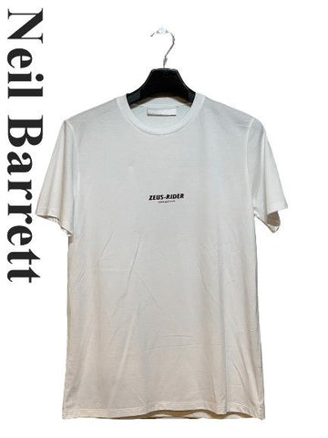 NEIL BARRETT ホワイト ZEUS Tシャツ 5589179356 24041718