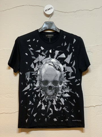 Alexander McQueen Black Snowflake Skull T-Shirt Women 5477349055 18563664