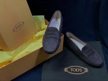Tods Brown Suede Driving Shoes 24278248