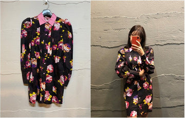 MSGM フラワープリントブラウス 16543906