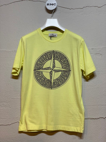 Stone Island Yellow Logo T-Shirt 5420506741 18024158
