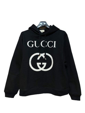 GUCCI Schwarzer GG-Logo-Hoodie 5811575361 25874846