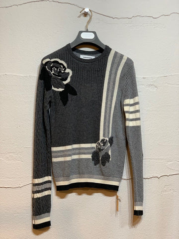 THOM BROWNE グレー カシミア ニット 5378431512 17366255