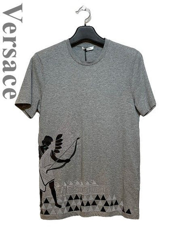 Versace Gray Short Sleeve Round Neck Men 5624614355 24343012