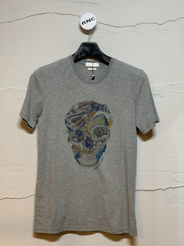 ALEXANDER MCQUEEN Graue Schlangenschädel T-Shirt Herren 5477447800 18563679