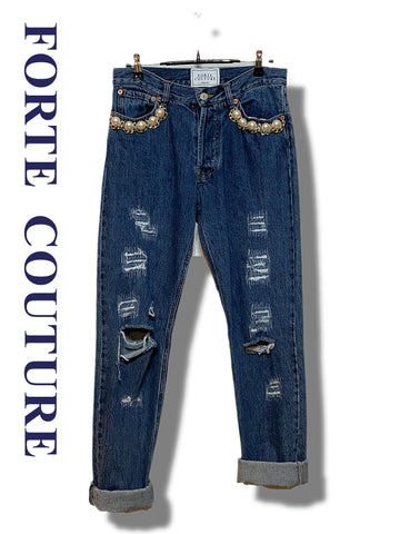 FORTE COUTURE Perlen Jeans Blau 5572686534 21640688
