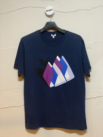 KENZO ネイビーカラーコンビ Tシャツ メンズ 5479515186 18587357