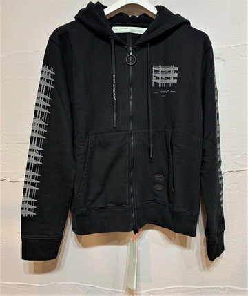 Off White Stitched Hooded Zip-Up Women 5357508657 16811716