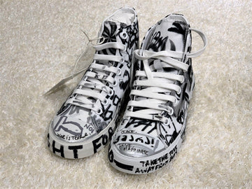 vetements Graffiti High-Top Sneakers Men 5342120094 16698922