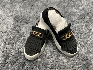 GIUSEPPE ZANOTTI Schwarze Melondon Wildleder Slip-Ons SKU: 5321059313 16556884