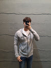 BALMAIN グレー フーディ ジャケット メンズ 5456645719 18382257 [P]