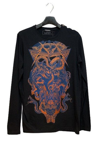 BALMAIN Schwarzes Langarm-T-Shirt Damen 5663514707 24661642