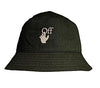 OFF WHITE ブラックバケットハット 5587317401 24027404 [P]