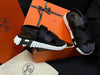Hermes Black Electric Sandals 6611935136 30701947 [P]