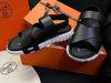Hermes Black Electric Sandals 6611935136 30701947 [P]
