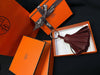 Hermes Carmen Leather Tassel Keyring ROUGE 6675616502 31131825 [P]