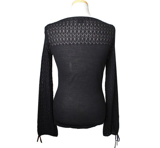 Polo Ralph Lauren Ralph Lauren Black Silk Knit Top 44~55 31326421