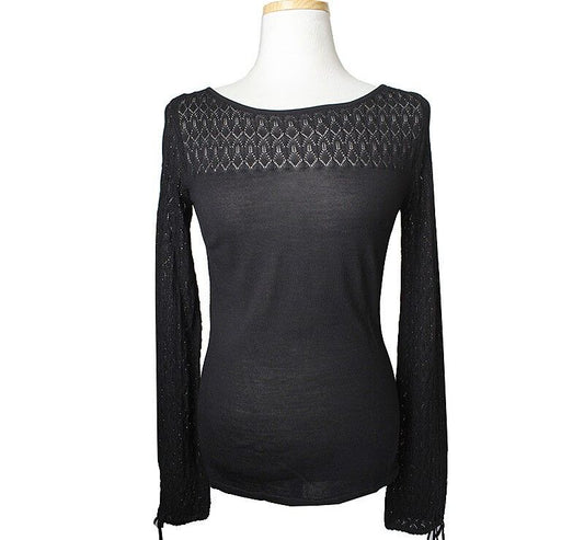 Polo Ralph Lauren Ralph Lauren Black Silk Knit Top 44~55 31326421