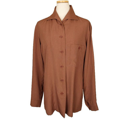 ISSEY MIYAKE Issey Camel Blouse M 26809272