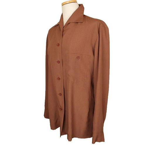 ISSEY MIYAKE Issey Camel Blouse M 26809272