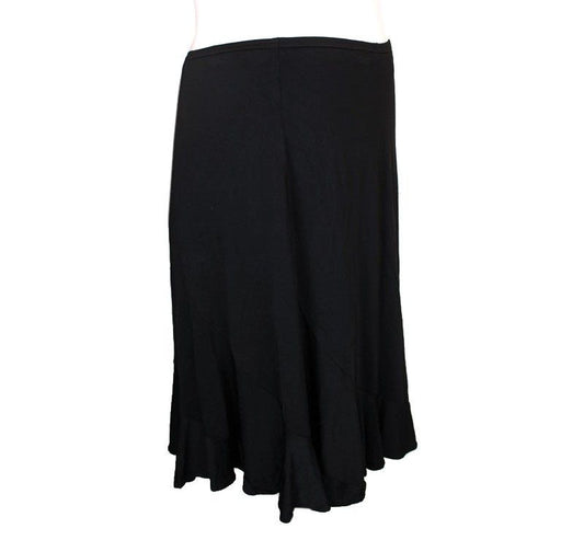 Theory Black Jersey Flare Skirt 2 26809474