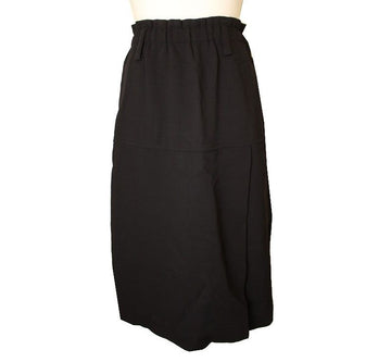 ISSEY MIYAKE Schwarzer Wickelrock aus Wollmischung mit Raffung S 26809094