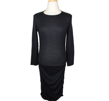 THEORY Navy Seitlicher Gummizug Slim Fit Kleid S 26809843