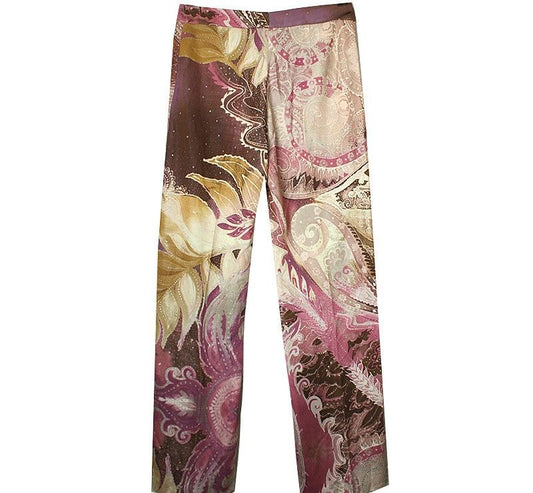 ROBERTO CAVALLI Olive-Purple Hose 66 44007817
