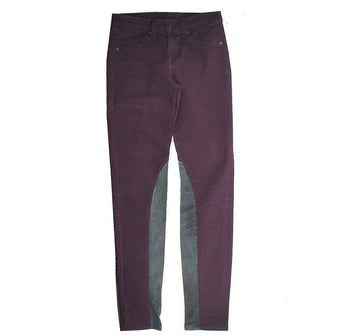 Rag & Bone Wine & Vintage Green Block Denim Pants 25 26809717