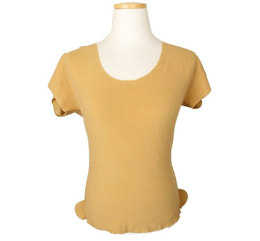 ISSEY MIYAKE Issey A.POC Shoreline Mustard 3D Decor Top 5 26807274
