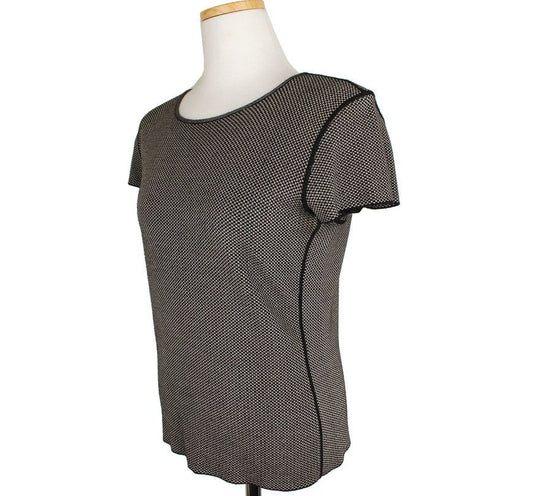 Armani Collezioni Black Multi Boucle Knit Top 42 26810142