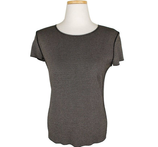 Armani Collezioni Black Multi Boucle Knit Top 42 26810142