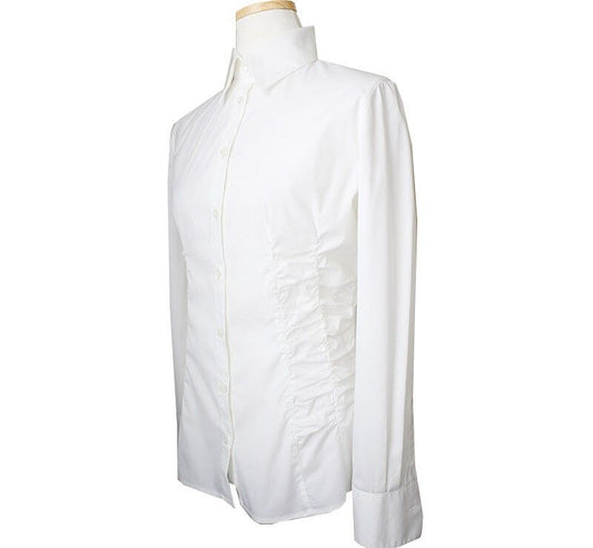 Armani White Shirring Shirt 55 31727706