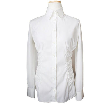 Armani White Shirred Shirt 55 31727706