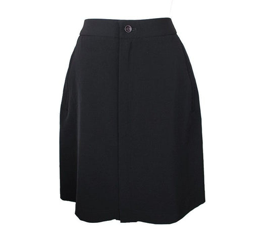 ISSEY MIYAKE Issey Black Zip-Up Banding Mini Skirt M 26809229
