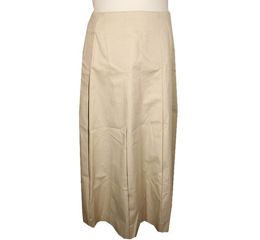 ISSEY MIYAKE Issey FETE Cream Stitch Cotton Flare Skirt 1 26809452