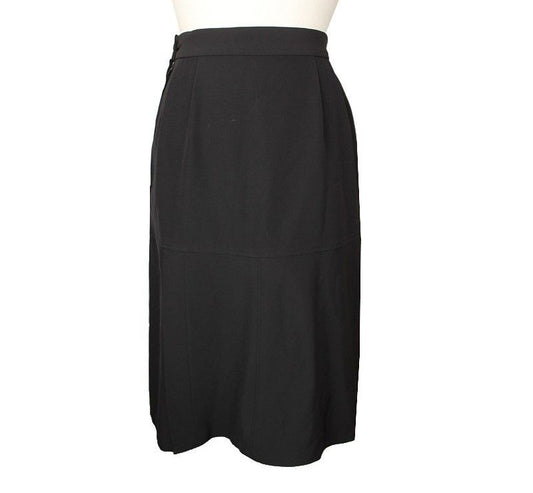 ISSEY MIYAKE イッセイ ミヤケ ブラック スリット スカート S 26809169